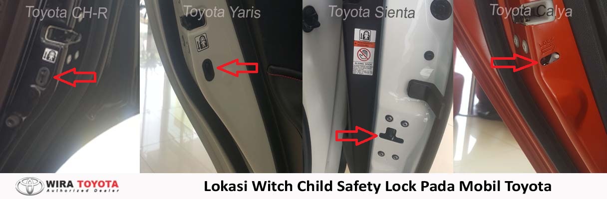 tombol toyota child lock protection